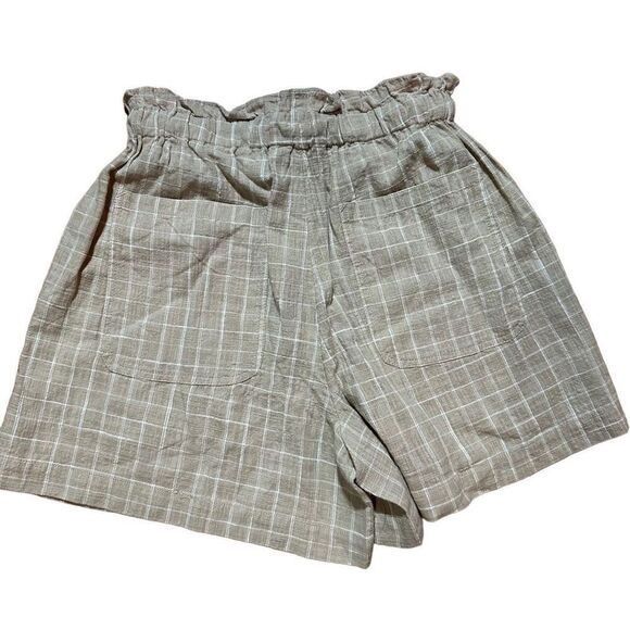NWT Able Jordan Easy Shorts tan white grid XXS - Picture 2 of 8